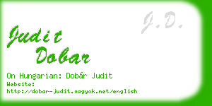 judit dobar business card